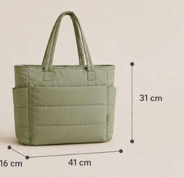 Quilted tote bag
