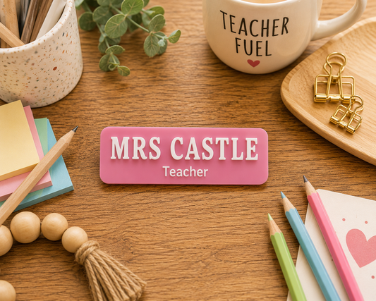 Personalised Name Badge 3D acrylic