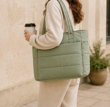 Quilted tote bag