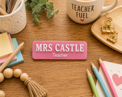 Personalised Name Badge 3D acrylic